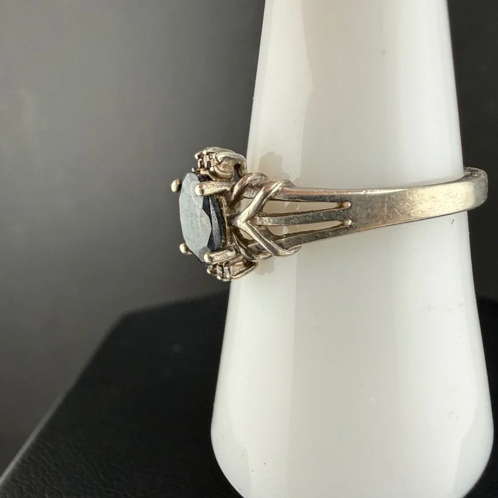 NVC Nataliya V Collister Sterling Silver Ring Dark Blue  Size 8.5